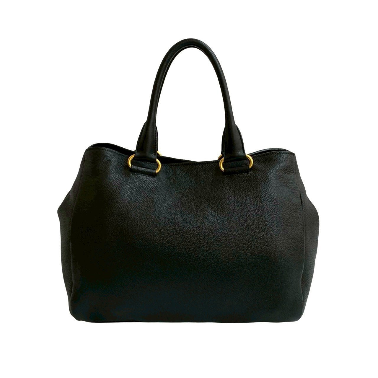 PRADA Handbag leather black