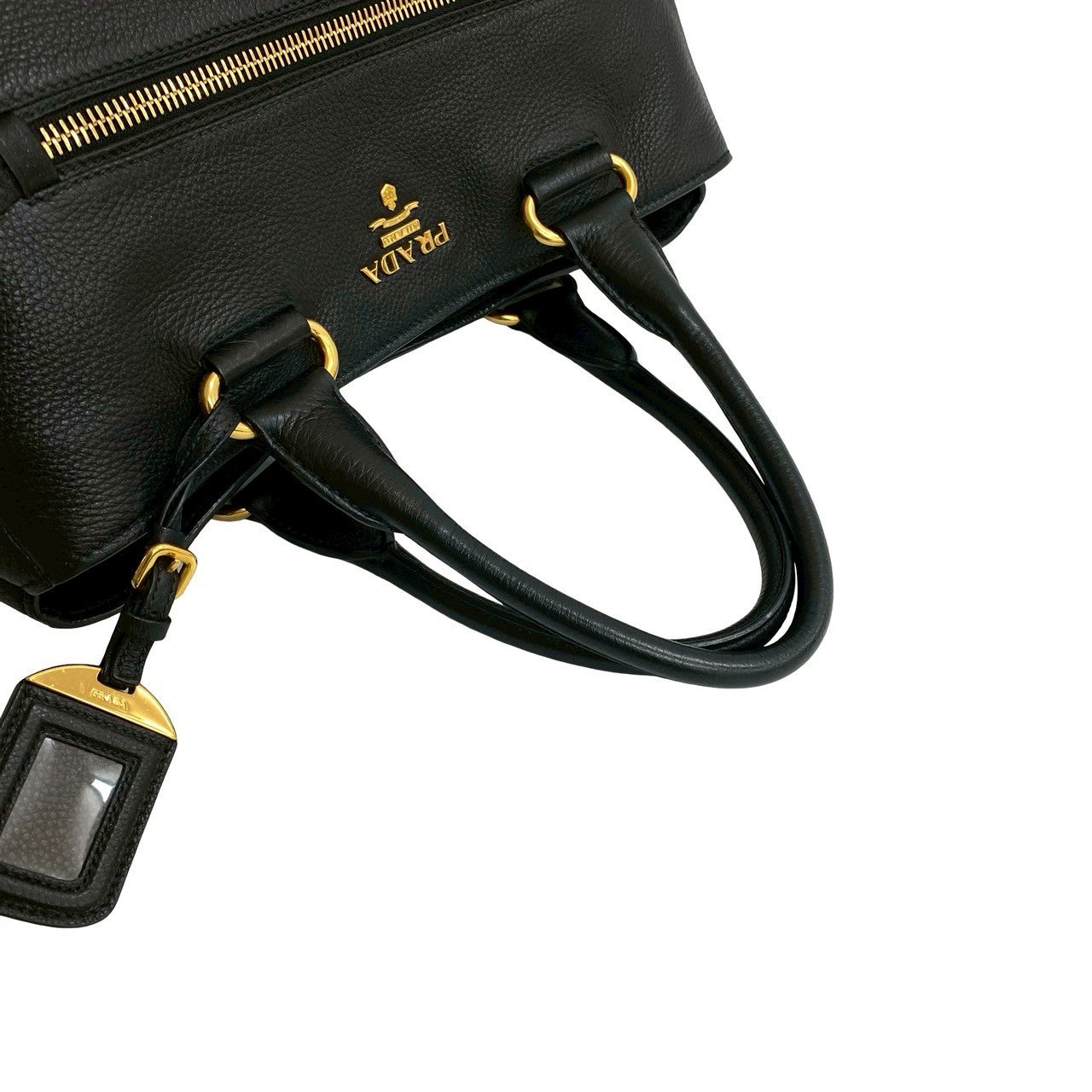 PRADA Handbag leather black