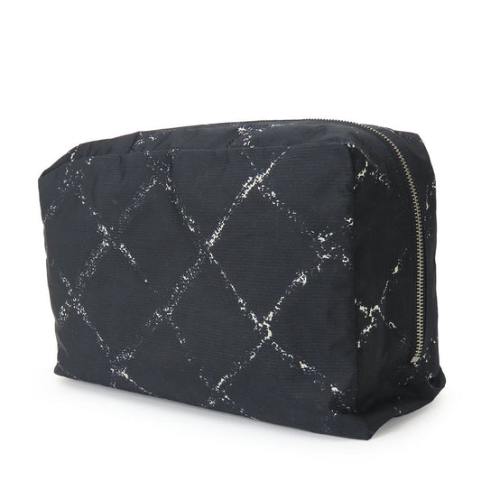 CHANEL Pouch Nylon black Travel line Women Used Authentic