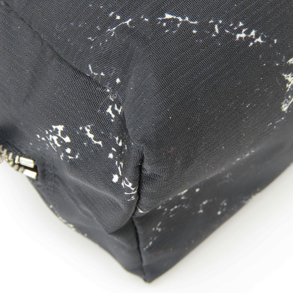 CHANEL Pouch Nylon black Travel line Women Used Authentic