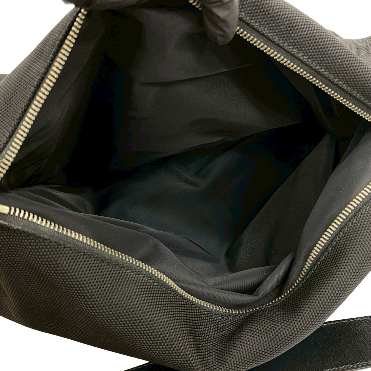 GUCCI Backpack canvas black Sherry line