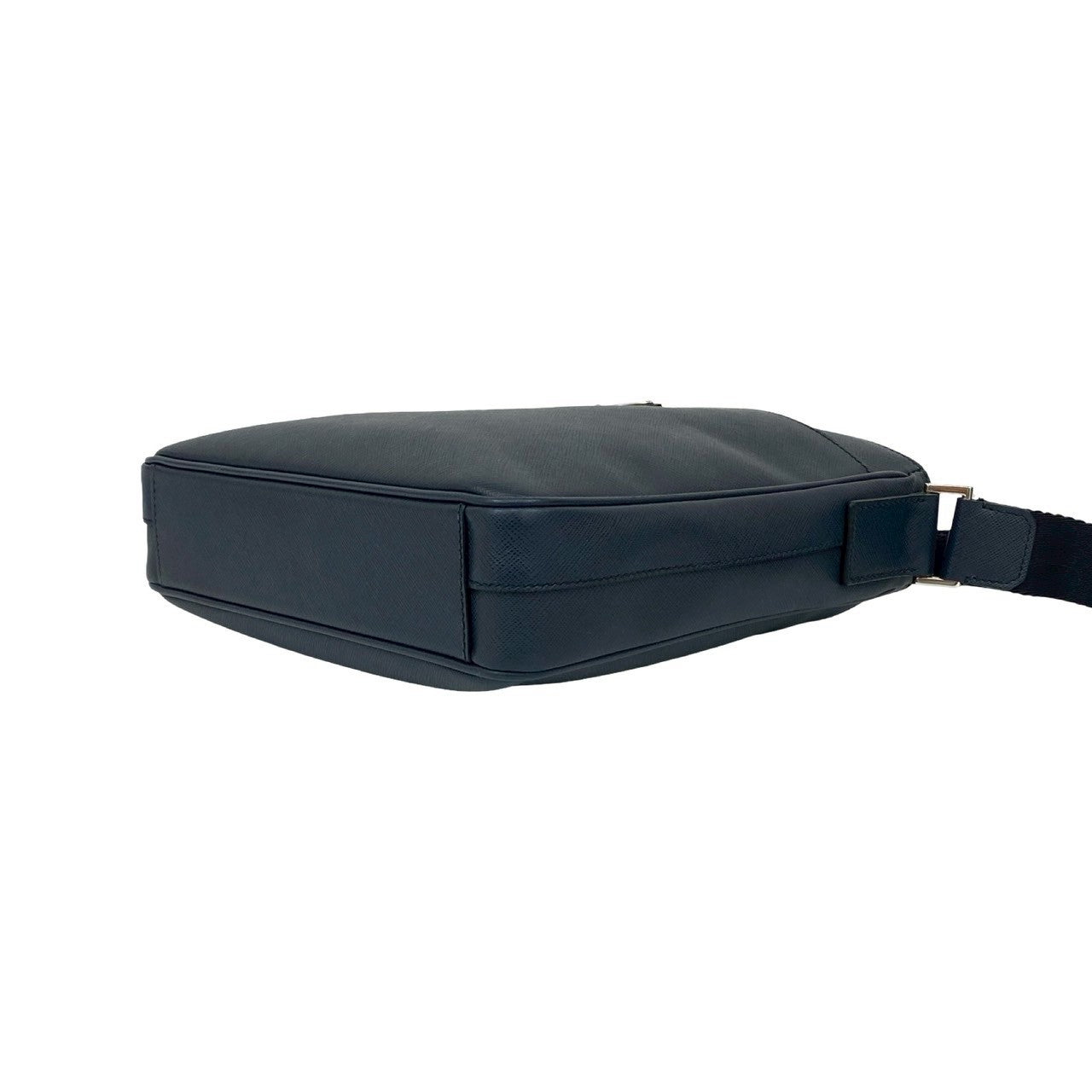 PRADA Shoulder Bag leather Navy