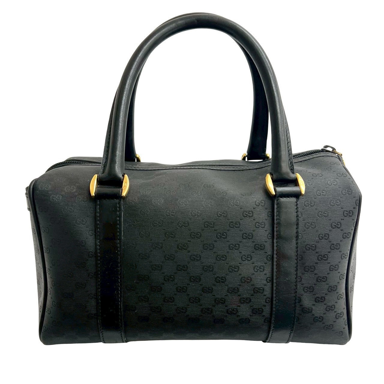 GUCCI Handbag leather black