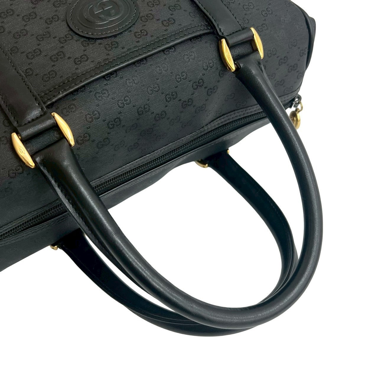 GUCCI Handbag leather black