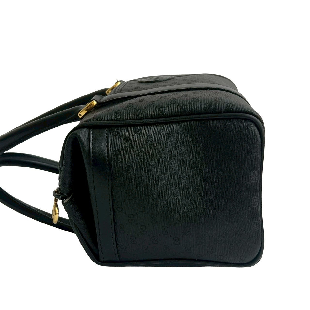 GUCCI Handbag leather black