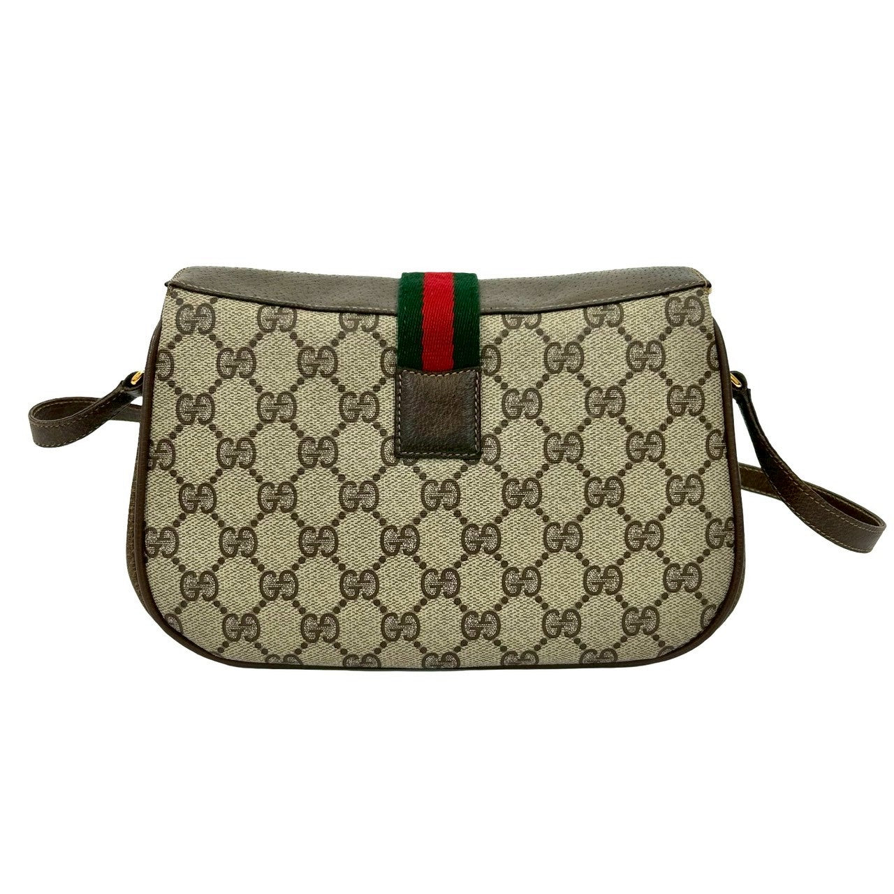 GUCCI Shoulder Bag leather Brown Sherry line