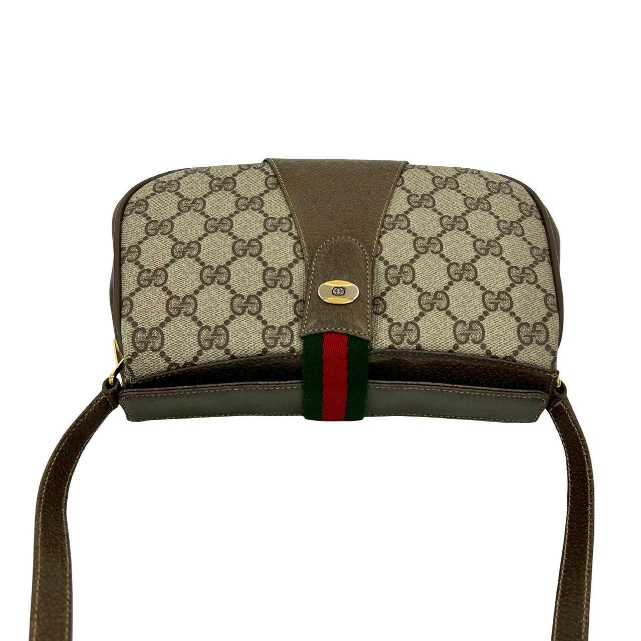GUCCI Shoulder Bag leather Brown Sherry line