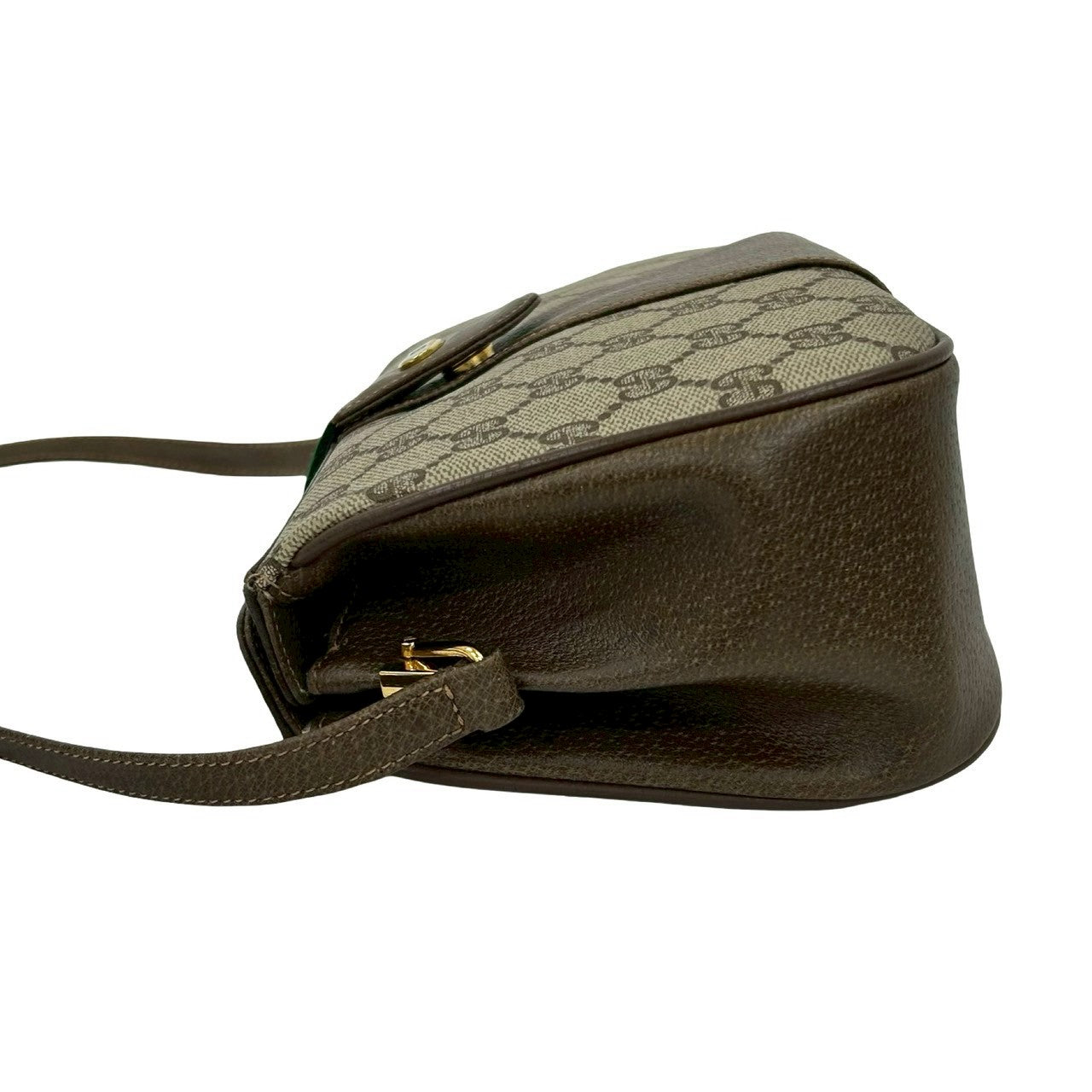 GUCCI Shoulder Bag leather Brown Sherry line