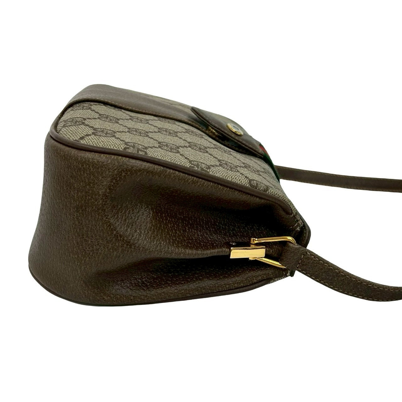 GUCCI Shoulder Bag leather Brown Sherry line