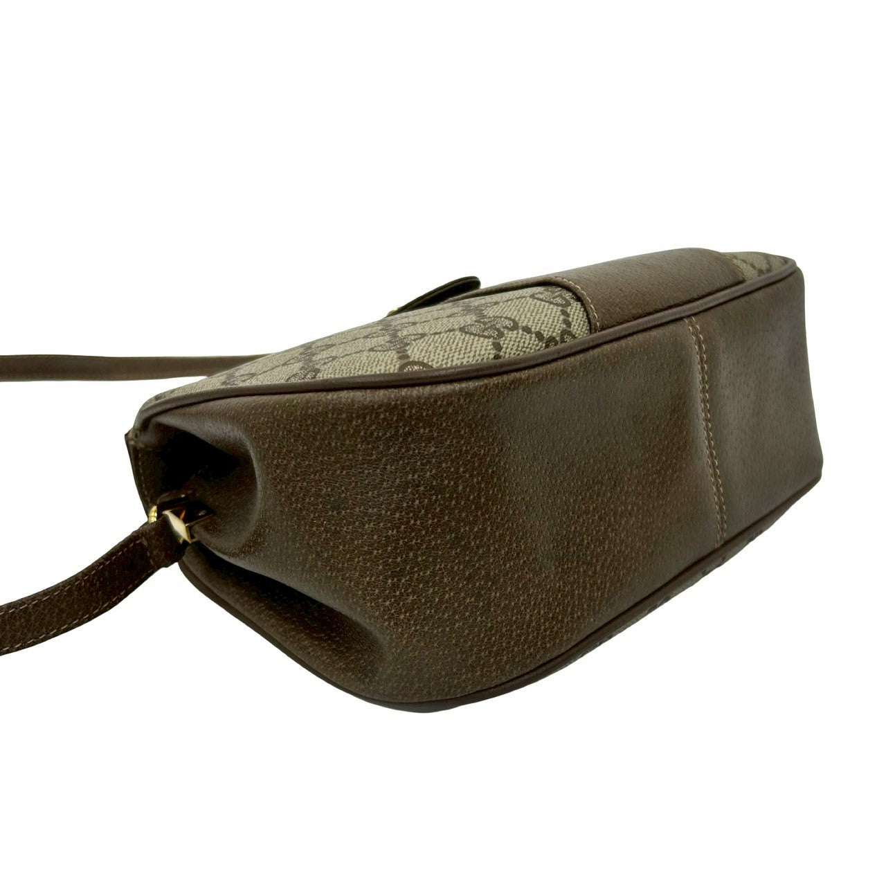 GUCCI Shoulder Bag leather Brown Sherry line