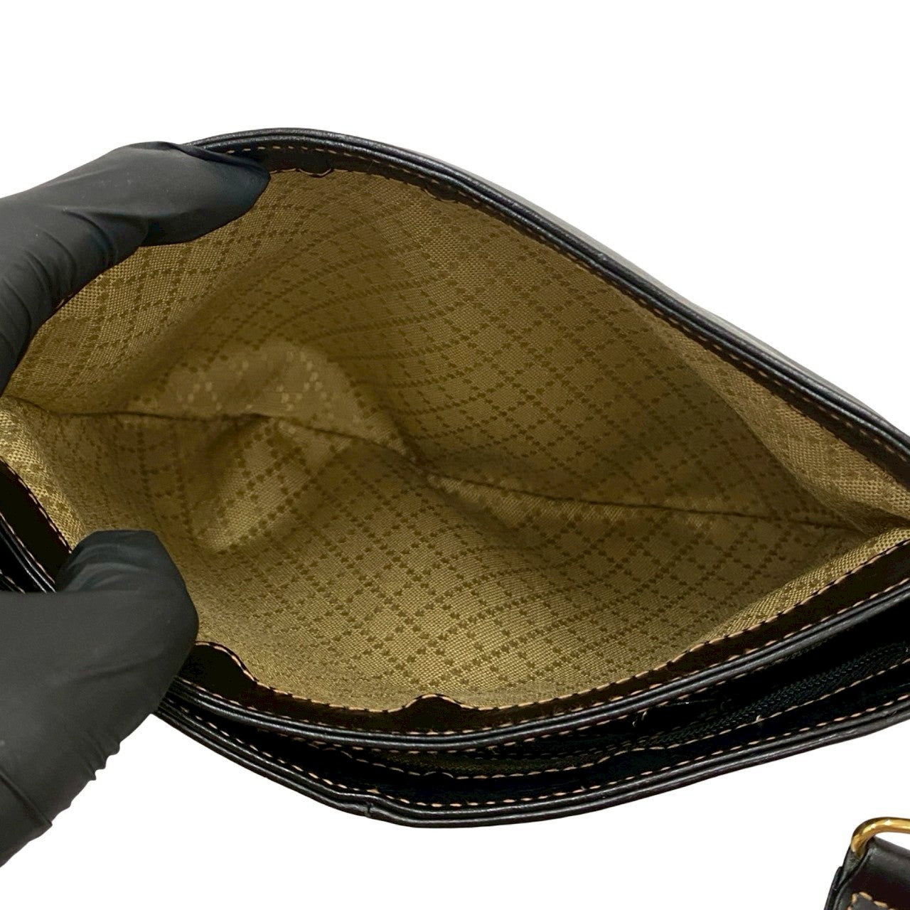 GUCCI Shoulder Bag leather black