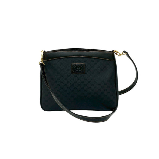 GUCCI Shoulder Bag leather black