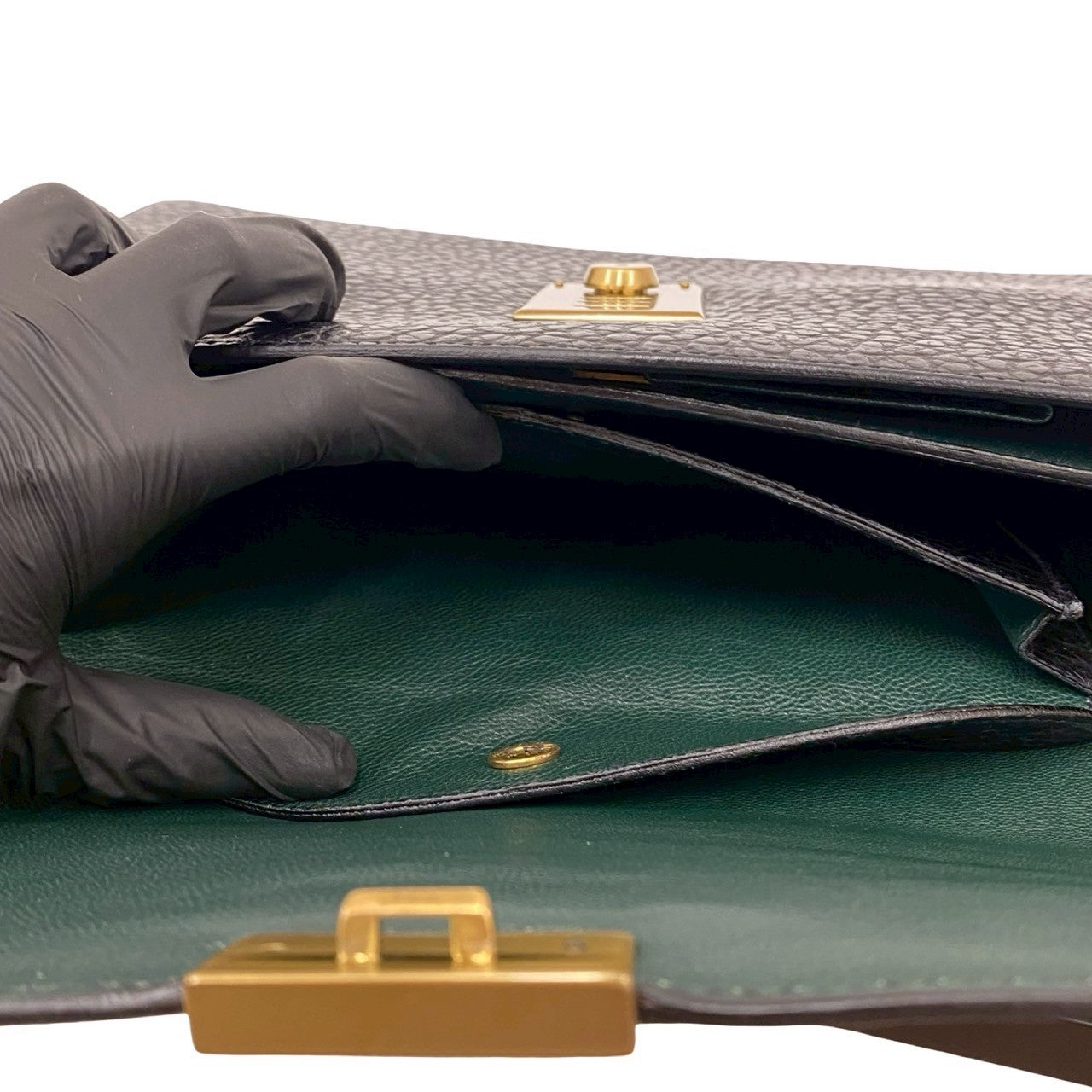 PRADA Handbag leather black