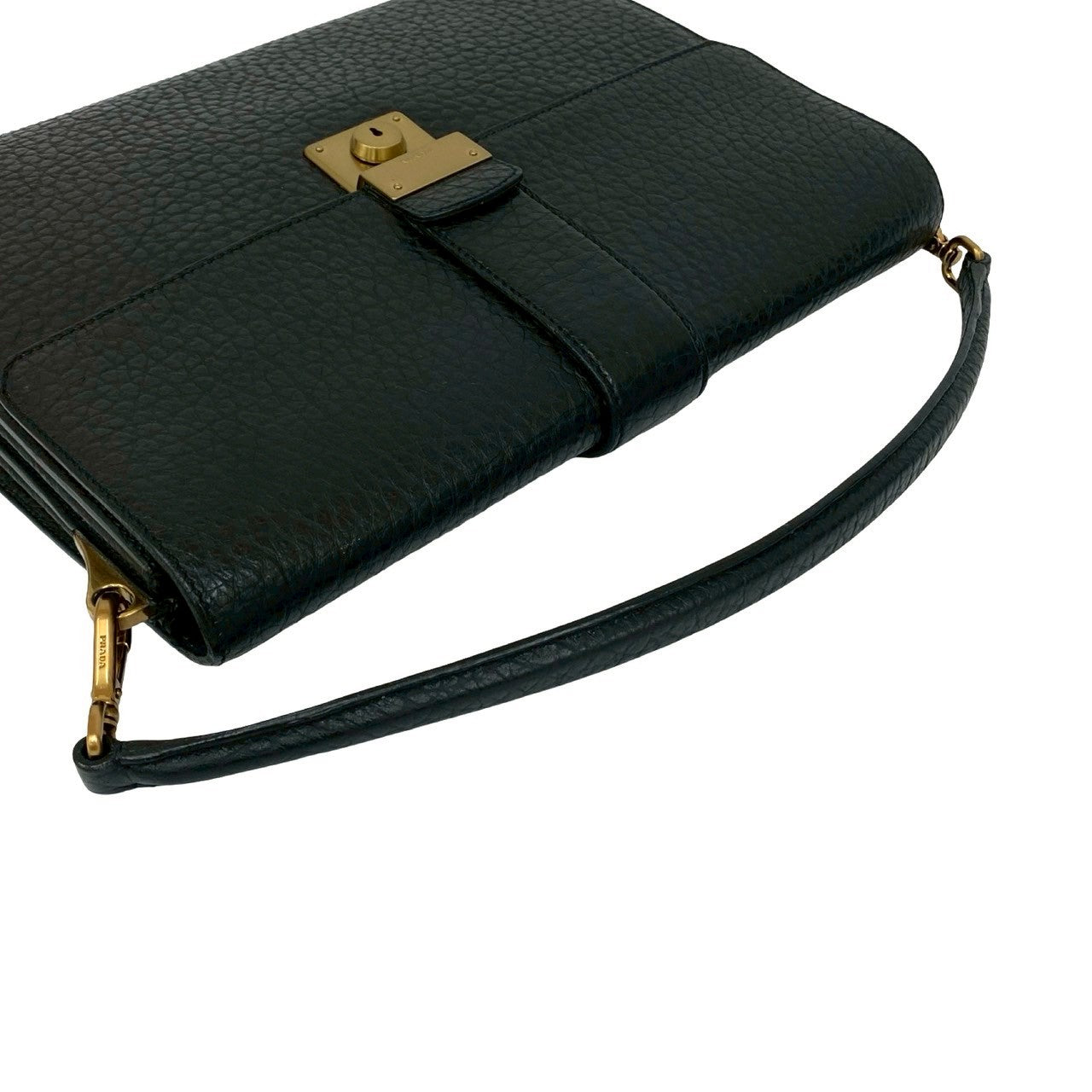 PRADA Handbag leather black