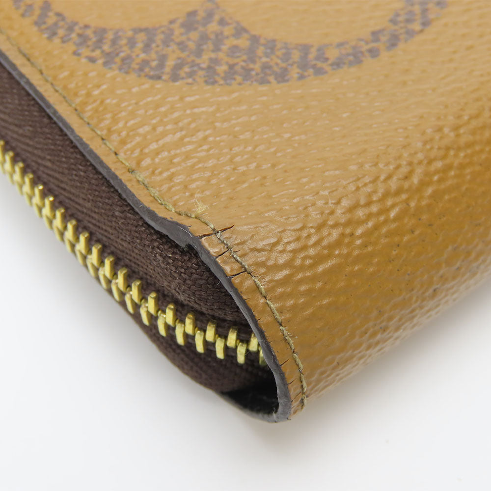 LOUIS VUITTON Long Wallet Purse M69353 Monogram reverse Brown Zippy wallet unisex(Unisex) Used Authentic