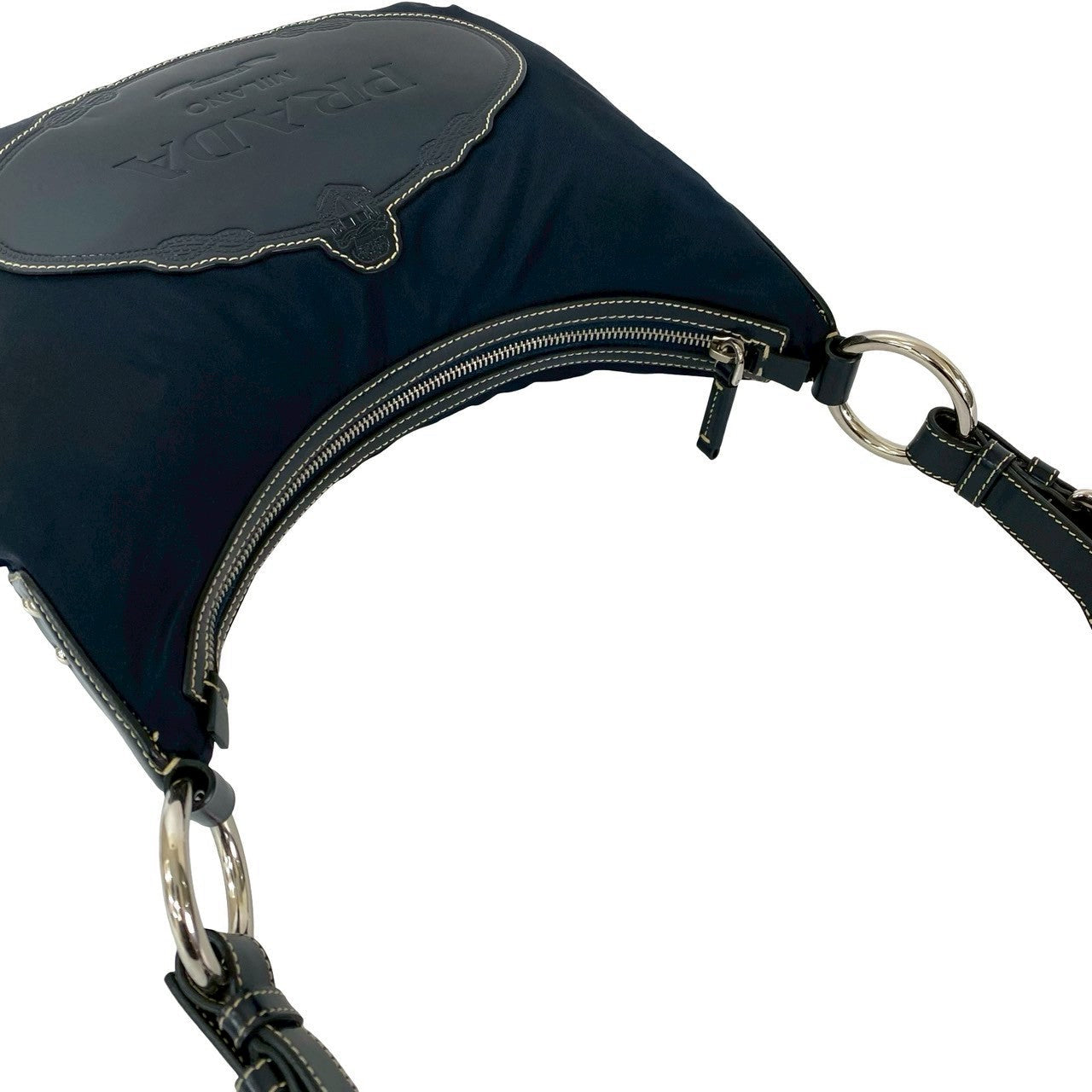 PRADA Shoulder Bag Nylon Navy