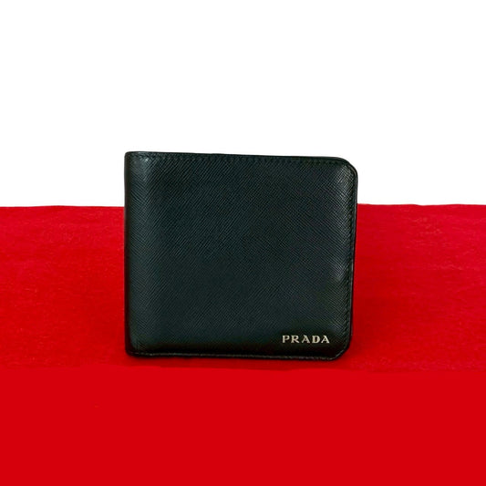 PRADA Bifold Wallet leather black