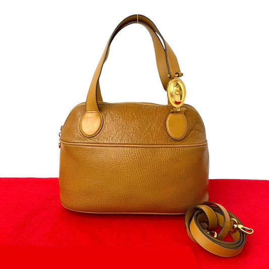 Dior Shoulder Bag leather Brown