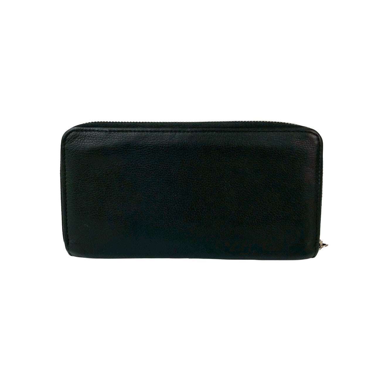 LOUIS VUITTON Long Wallet Purse leather black Zippy Rock Me