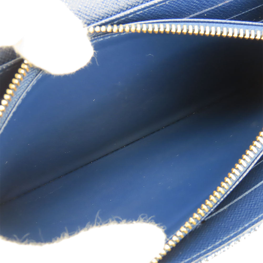 LOUIS VUITTON Long Wallet Purse M81183 Monogram, Jacquard Denim Marine Portefeuille Sarah Women Used Authentic
