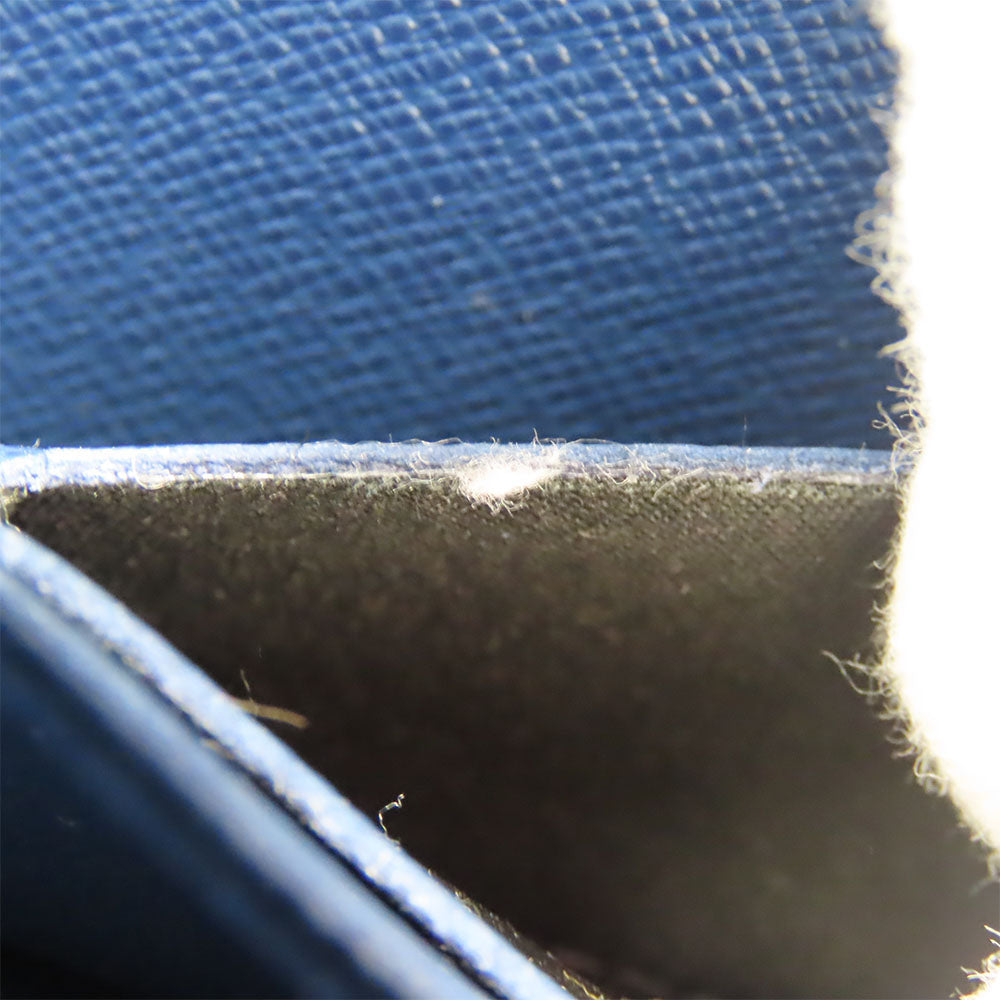 LOUIS VUITTON Long Wallet Purse M81183 Monogram, Jacquard Denim Marine Portefeuille Sarah Women Used Authentic