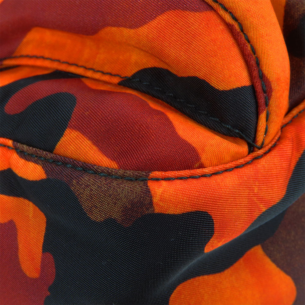 PRADA Shoulder Bag Nylon Orange camouflage unisex(Unisex) Used Authentic