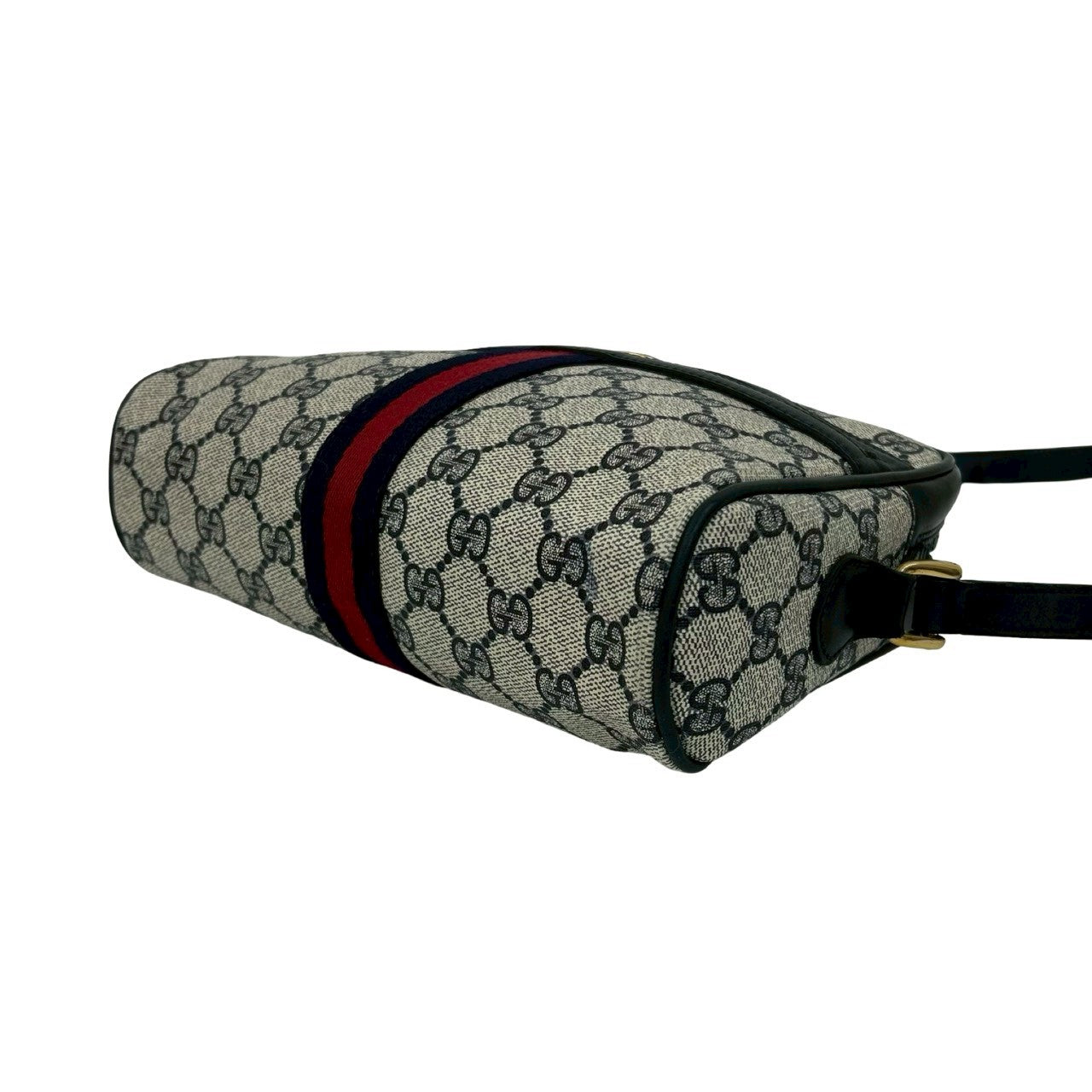 GUCCI Shoulder Bag PVC Navy Sherry line