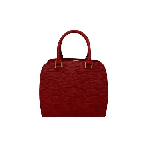 LOUIS VUITTON Handbag Epi Leather Red Epi Ponneuf