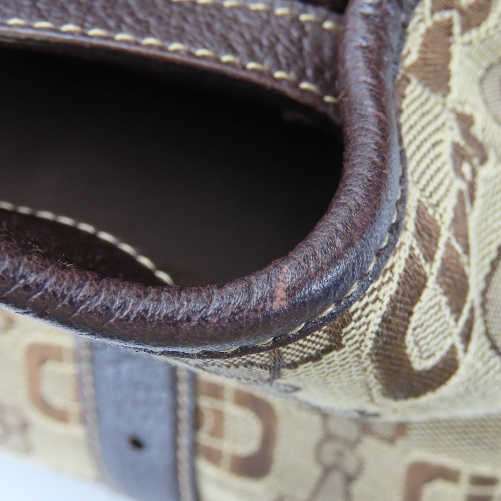 GUCCI Handbag 145761 canvas beige Horsebit