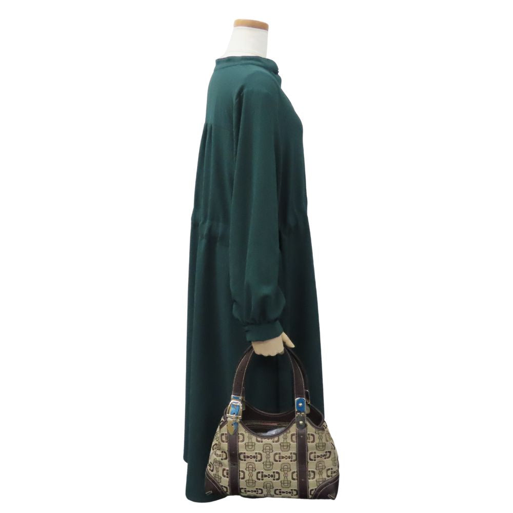 GUCCI Handbag 145761 canvas beige Horsebit