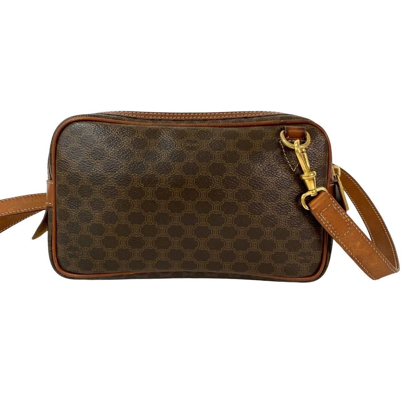 CELINE Shoulder Bag leather Brown