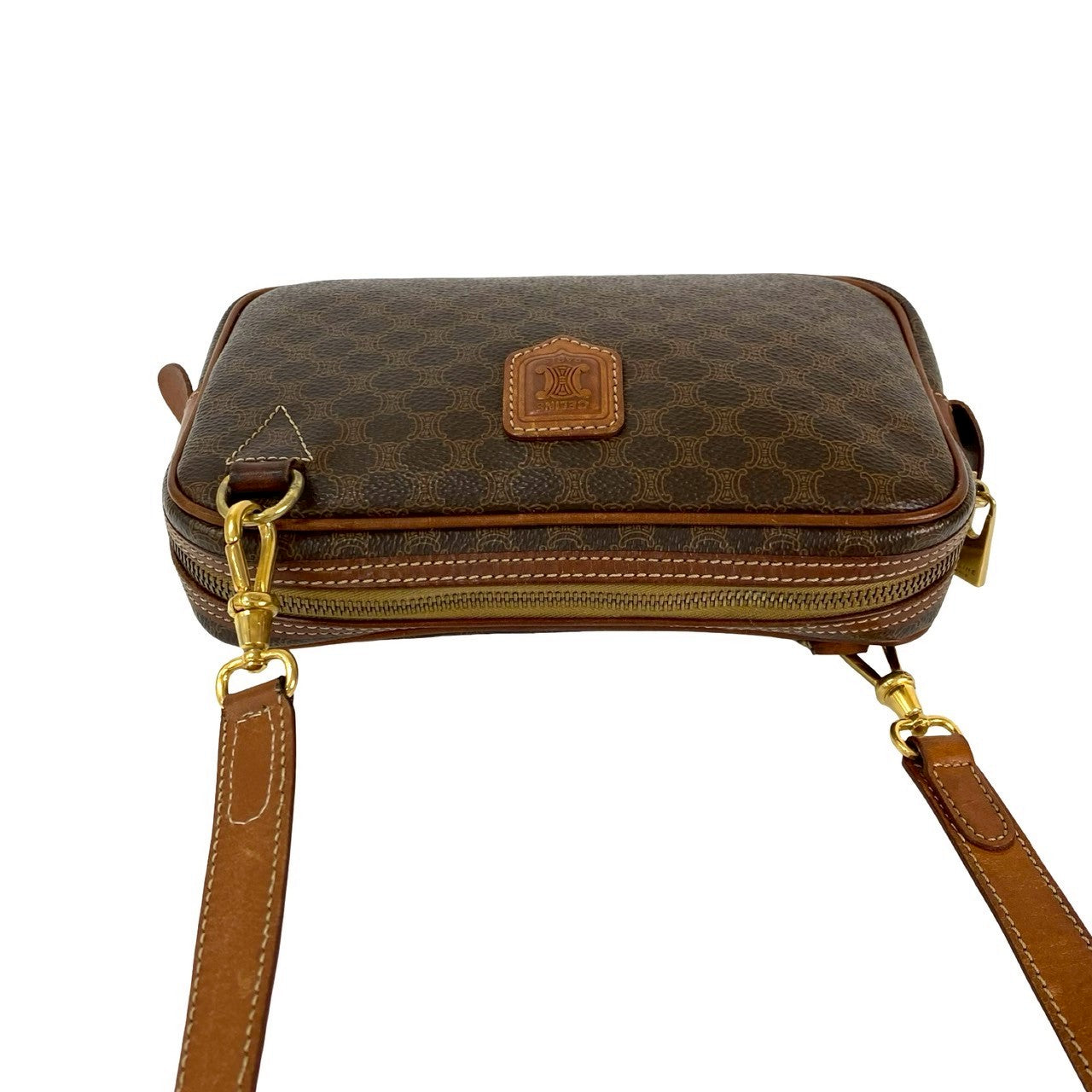 CELINE Shoulder Bag leather Brown