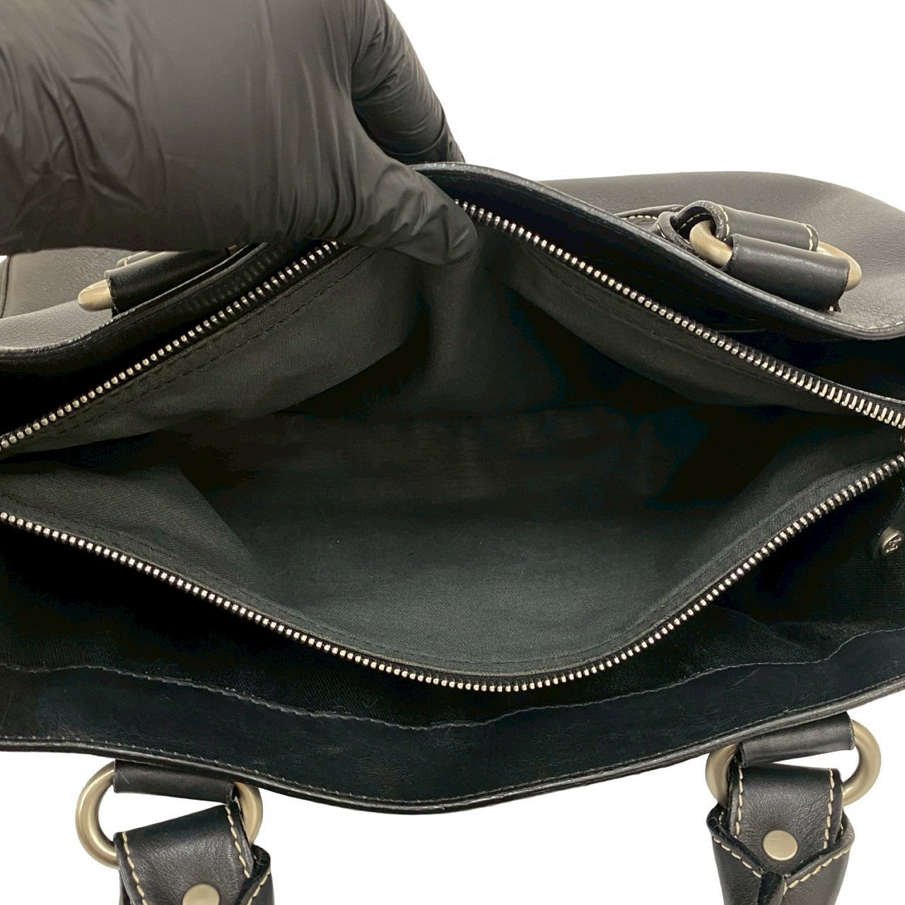CELINE Handbag leather black Boogie bag