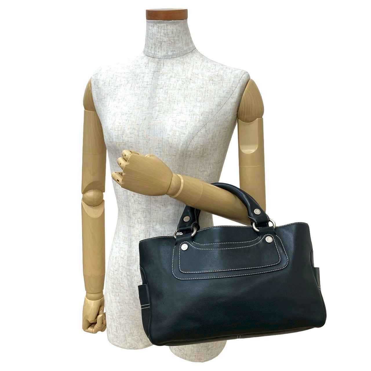CELINE Handbag leather black Boogie bag