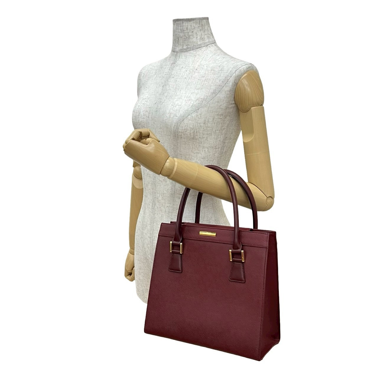 BURBERRY Handbag leather wine-red