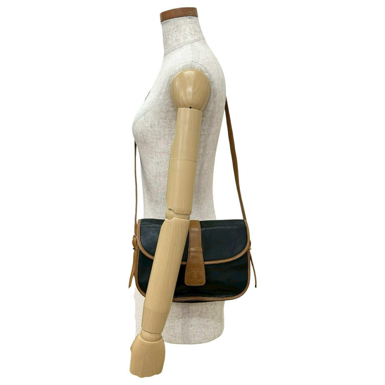 CELINE Shoulder Bag leather black