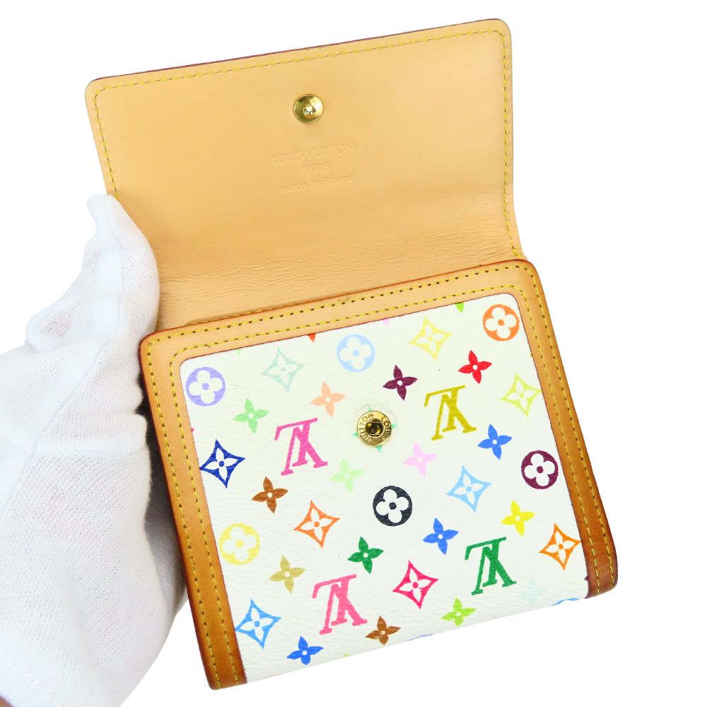 LOUIS VUITTON Bifold Wallet M92983 Monogram multicolor Bron Porto Monet Bier Cartes Crdit Women Used Authentic