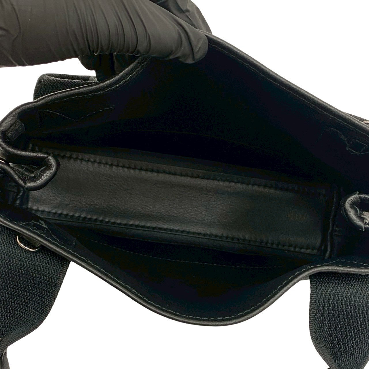 BALENCIAGA Shoulder Bag leather black Navy Cabas S