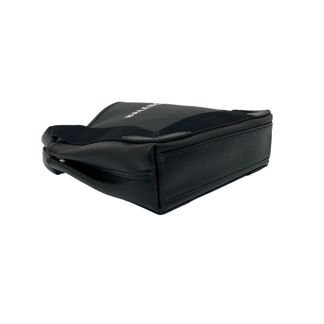 BALENCIAGA Shoulder Bag leather black Navy Cabas S