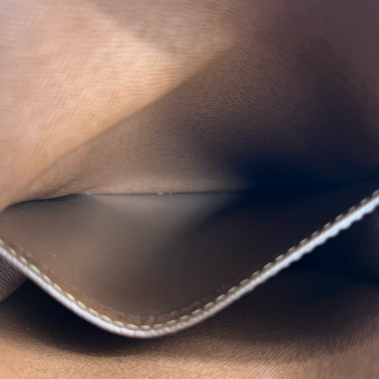 LOUIS VUITTON Shoulder Bag leather Brown Monogram Danube