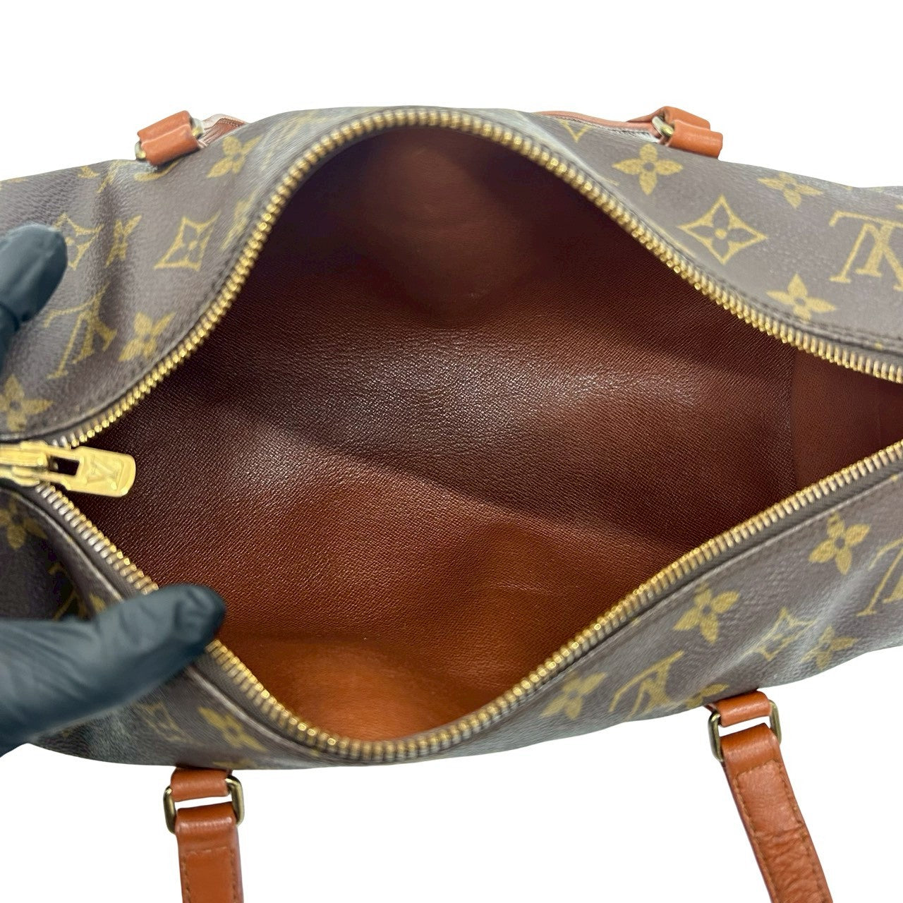 LOUIS VUITTON Handbag PVC Brown Papillon30