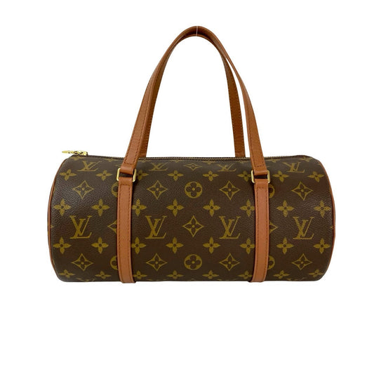 LOUIS VUITTON Handbag leather Brown Monogram Papillon30