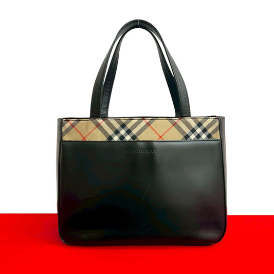 BURBERRY Handbag leather black