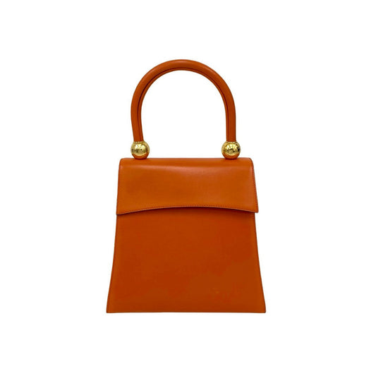 CELINE Handbag Calfskin Orange