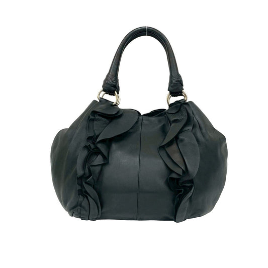 PRADA Handbag leather black