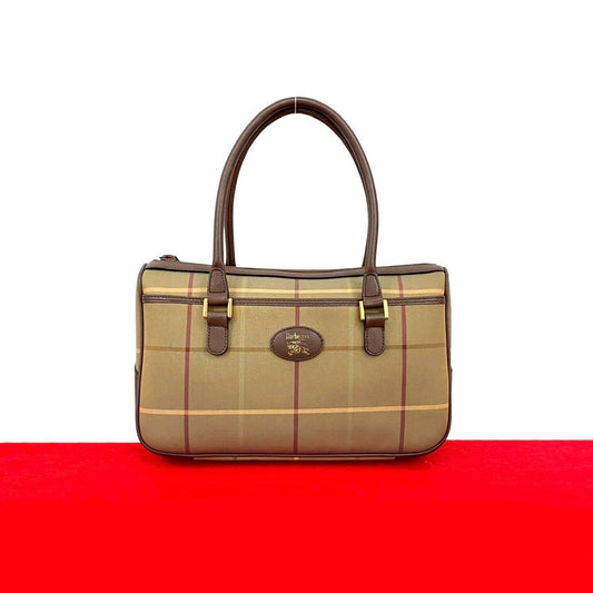 BURBERRY Handbag canvas Brown