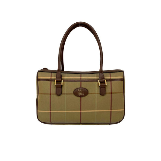BURBERRY Handbag canvas Brown