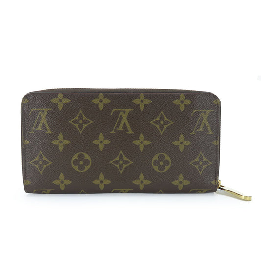 LOUIS VUITTON Long Wallet Purse M60936 Monogram Brown Zippy wallet Women Used Authentic