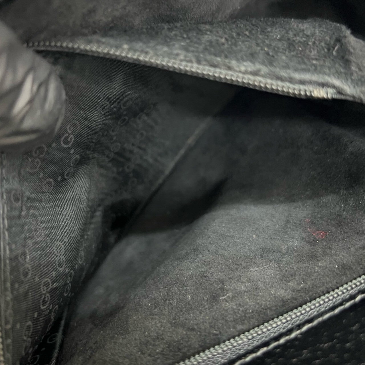 GUCCI Shoulder Bag leather black