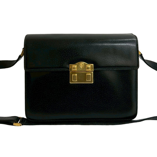 GUCCI Shoulder Bag leather black